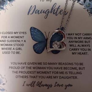 Heart Pendant Necklace with Crystal Accent